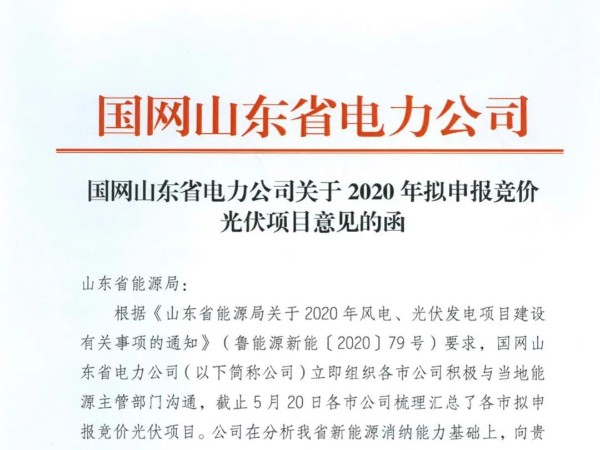 競價名單：國電投、大唐、中核等入圍,976MW光伏山東承諾配20%儲能